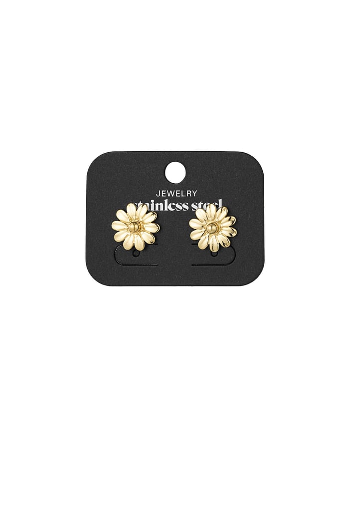 Blossom dots earrings - Gold color Picture3