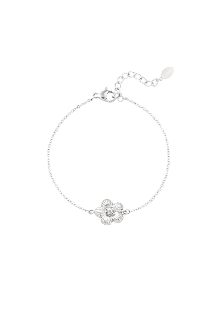 Daisy bracelet - Silver Color color 