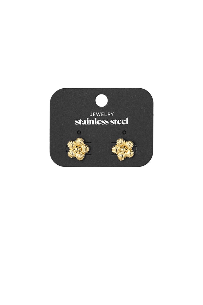 Daisy dots earrings - Gold color Picture3