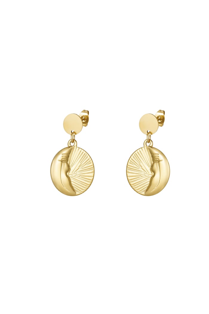 Moonrise earrings - Gold color 