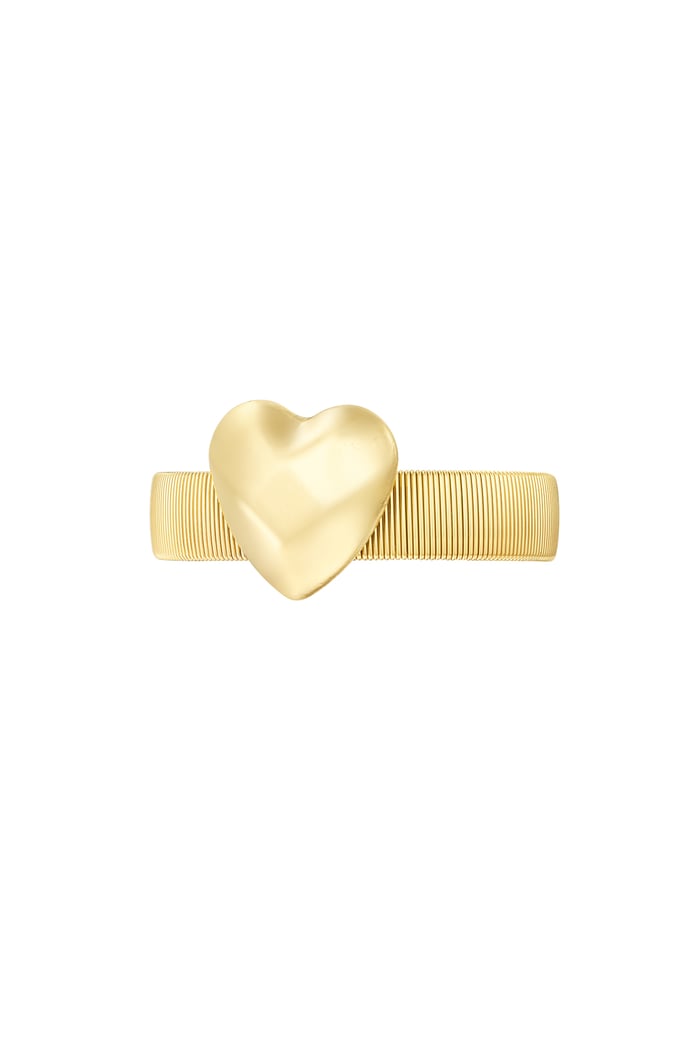 Statement love bracelet small - Gold color 