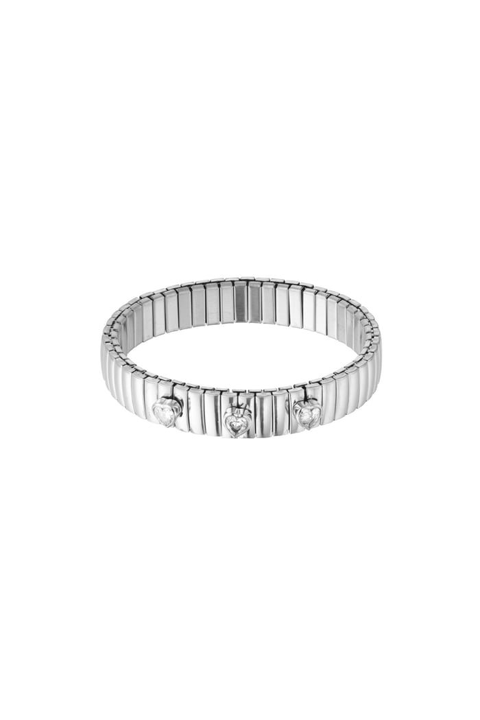 Statement bracelet triple love - Silver Color color 