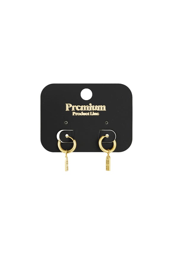 Amsterdam house earrings - Gold color