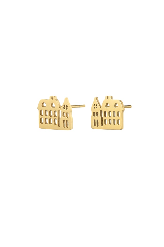 Canal house earrings - Gold color 