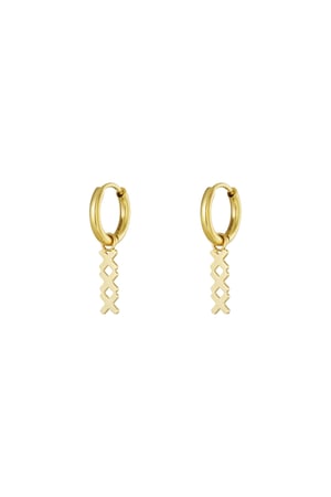 XXX Amsterdam earrings - Gold color h5 