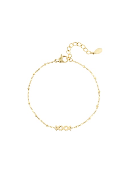 XXX Amsterdam bracelet - Gold color