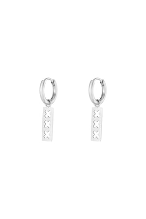 Trio X earrings - Silver Color color h5 