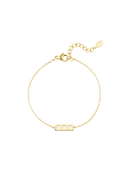 Trio X bracelet - Gold color