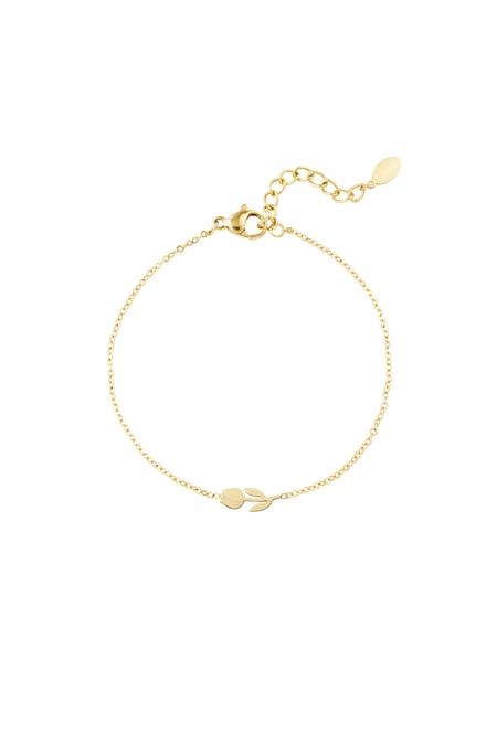 Tulip bracelet - Gold color 2