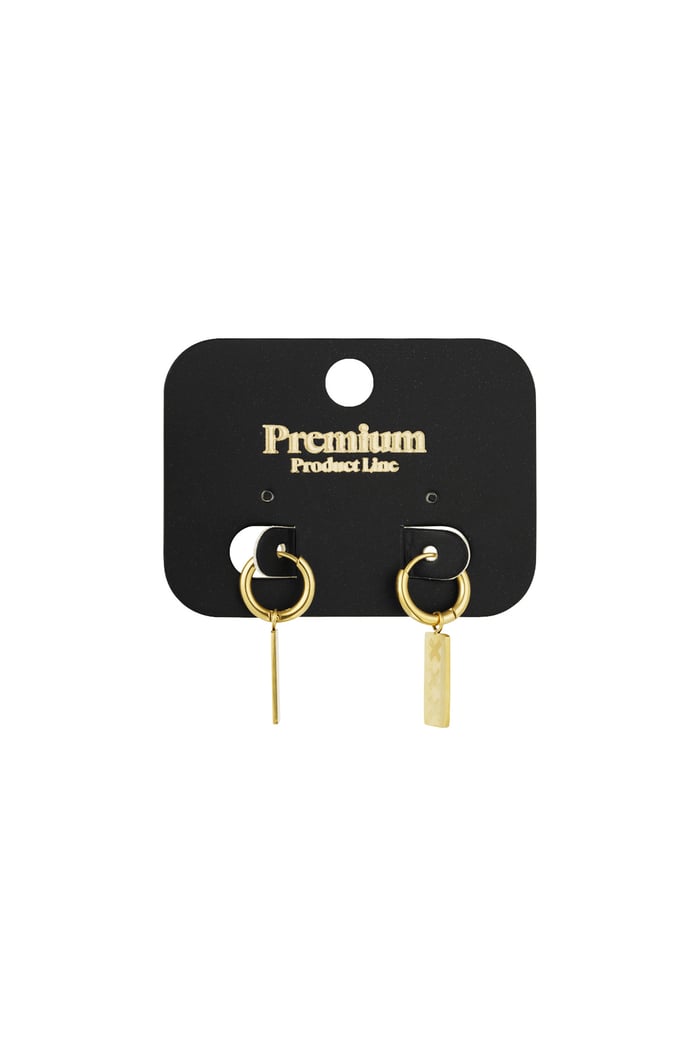 Amsterdam X earrings - Gold color Picture3