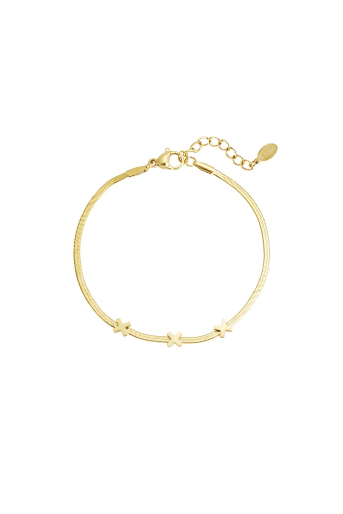 Triple X Amsterdam bracelet - Gold color 