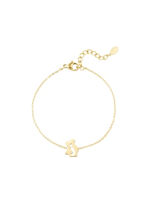 Dutch kiss bracelet - Gold color h5 