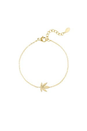 Canna bliss bracelet - Gold color h5 