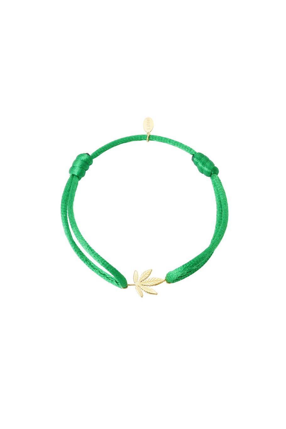 Canal Bliss Satinarmband – Grüngold