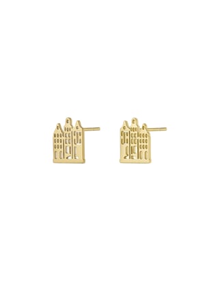 Canal house earrings - Gold color h5 