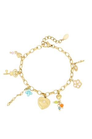 Secret Love bracelet - Gold color h5 