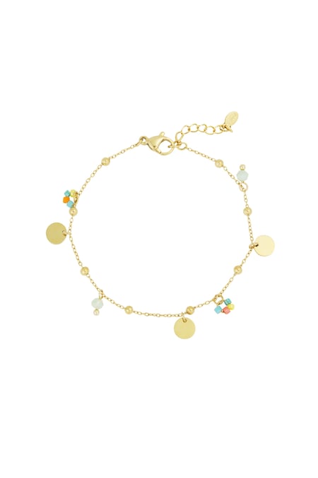 Color pop coins bracelet - Gold color