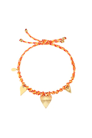 Bracelet dreaming of love - Orange gold color h5 