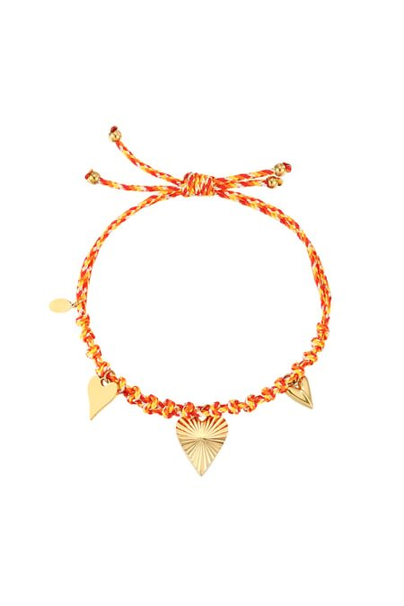 Bracelet dreaming of love - Orange gold color 2