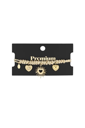 Tied with love bracelet - Beige and gold color h5 Picture3