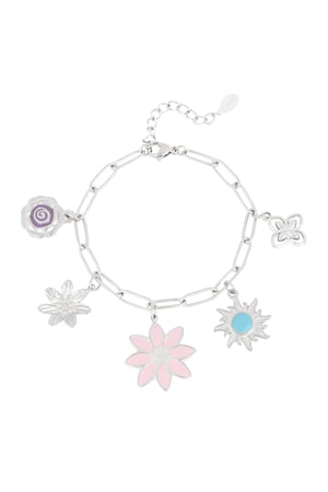 Charm bracelet bloom & blink - Silver color h5 