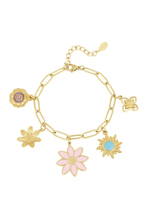 Charm bracelet bloom & blink - Gold color h5 