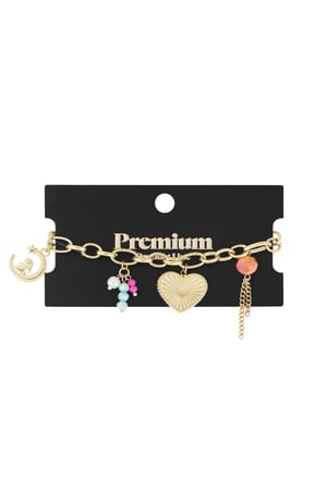 Charm bracelet loop dreams - Gold color h5 Picture3