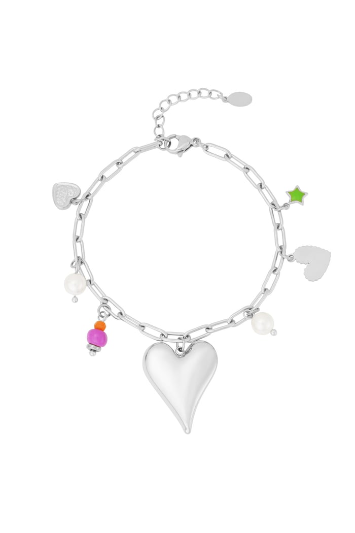 Charm bracelet love moment - Silver color 