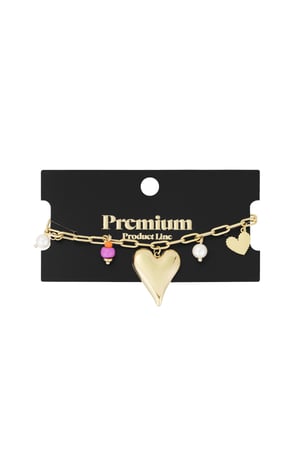 Charm bracelet love moment - Gold color h5 Picture3