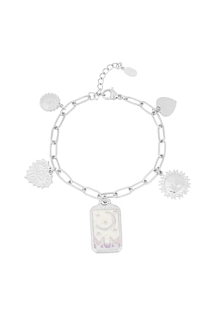 Pulsera charm luna magica - Color plata h5 