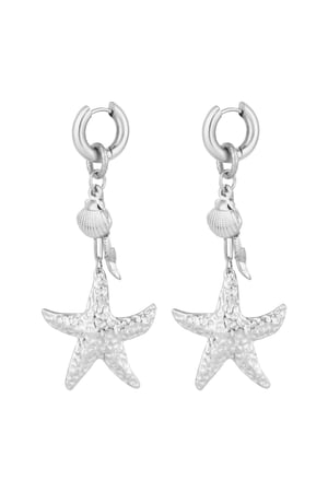 Earrings lover of the sea - Silver color h5 