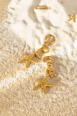 Earrings lover of the sea - Gold color h5 Picture5