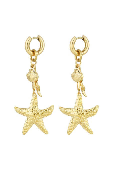 Earrings lover of the sea - Gold color 2