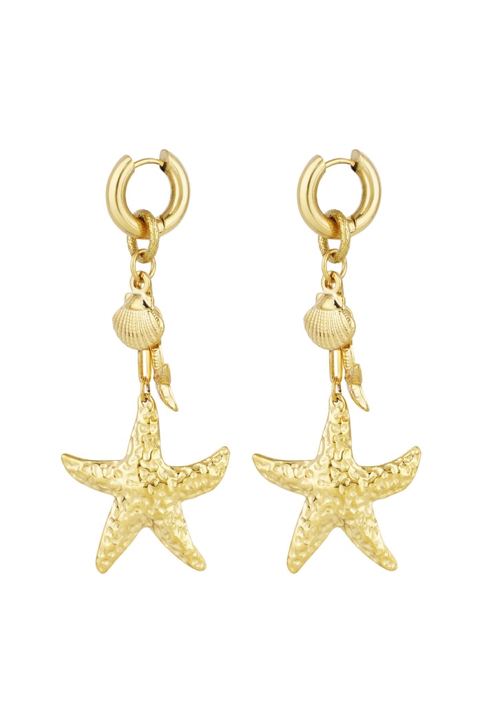 Earrings lover of the sea - Gold color 