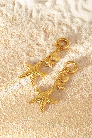 Earrings lover of the sea - Gold color h5 Picture6