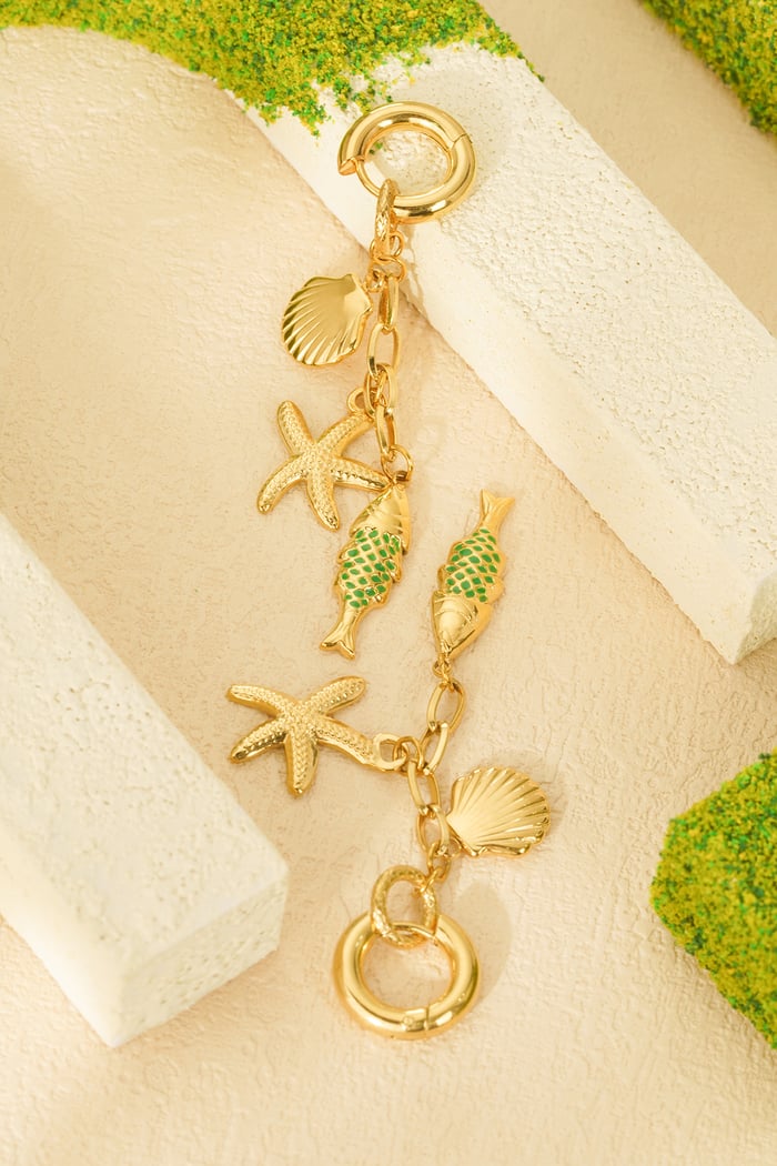 Earrings sea world - Gold color Picture4