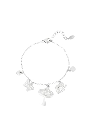 Charm bracelet wild whispers - Silver color h5 