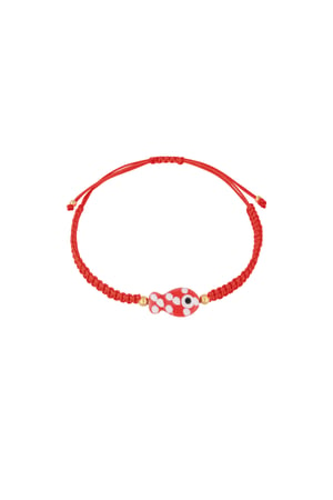 Armband Fischfest - Rot h5 