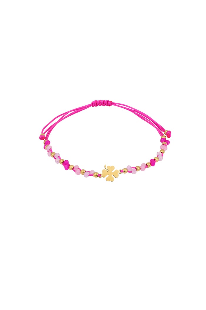 Lucky charm bracelet - Fuchsia 