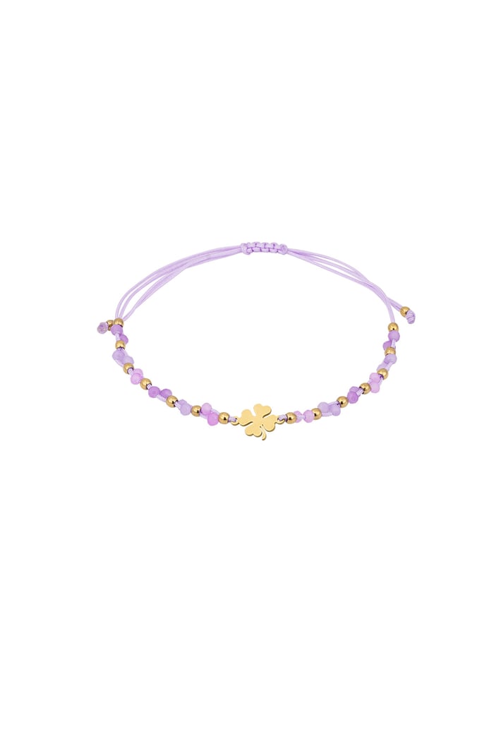 Lucky charm bracelet - Purple 