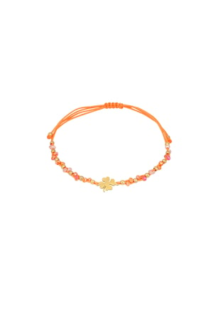 Lucky charm bracelet - Orange & gold color h5 