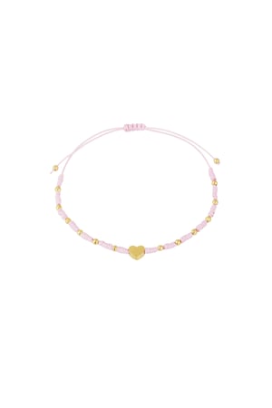 Bracelet love pop - Pale pink h5 