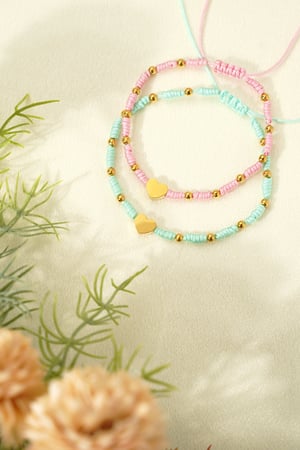 Bracelet love pop - Pale pink h5 Picture4