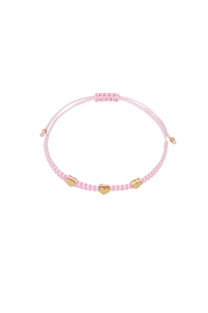 Bracelet cute heart - Pale pink 