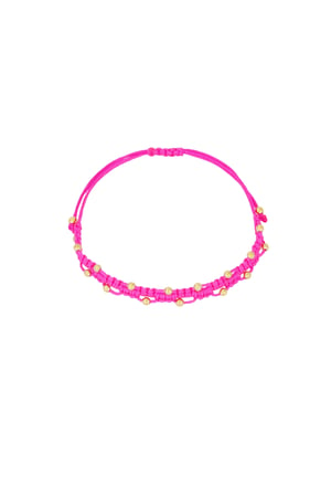 Armband mit kleinen Punkten - Fuchsia h5 