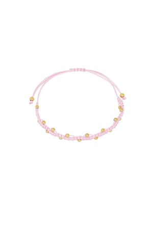 Tiny dots bracelet - Light pink h5 