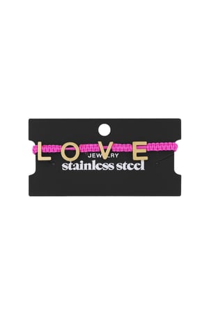 LOVE bracelet - fuchsia h5 Picture3