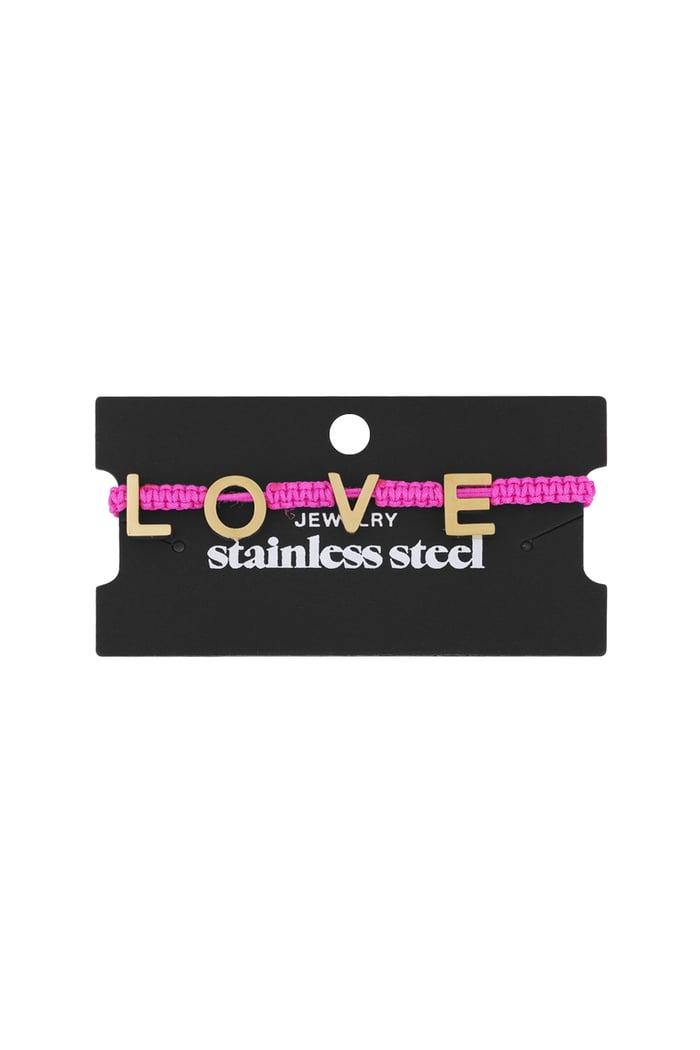 LOVE bracelet - fuchsia Picture3