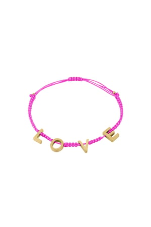 LOVE bracelet - fuchsia h5 