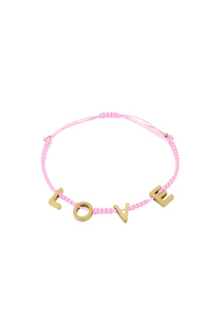 LOVE bracelet - pink